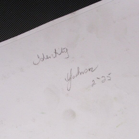 'Identity' Pastel Painting on Paper, Framed, Conceptual, Contemplative, 9"x 12" - Picture 4 of 7